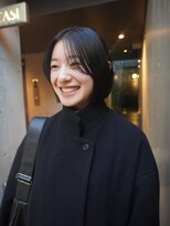 カシ 中目黒(CASI)&nbsp;秋冬人気No.1 黒髪でナチュラルモードなボブ