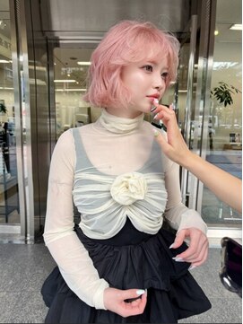 ペレ アネックス 大阪梅田茶屋町店(PELE ANNEX) イメチェン/ピンクベージュ/アンブレラカラー/前髪/梅田