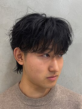 エムクール(M,cooL) ラウンドマッシュ/シャドウパーマ/ルーズショート