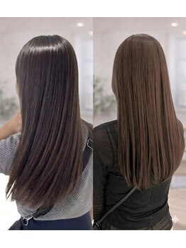 プルイ(PLUSE)の写真/クセやボリュームのお悩みを解決！理想の仕上がりへ導くストレート★ダメージを抑えた自然の美しさ＊