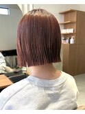 【favori 自由が丘】オレンジブラウンボブ