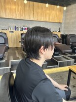 ソイクフ 高田馬場店(SOY-KUFU) センターパートツーブロックセンター分けニュアンスパーマ
