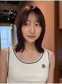 骨格ナチュラルタイプに似合う外はねミディアム