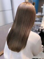 ビーポッシュ ジャスパー店(Be Posh) 美髪ストレート髪質改善トリートメントロンググレージュ縮毛矯正