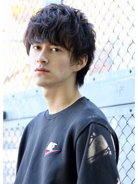 ネイビー(NAVY) 【NAVY】ウルフ×ミックスパーマ 菅田将暉風 ネオウルフ