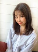 レイヤーで柔らかくまとまるナチュラルミディ☆