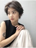 ボーイッシュショート ダークアッシュ　mutsuki