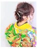 【8-9時】ヘアセット＋振袖・訪問着・留袖　￥10500