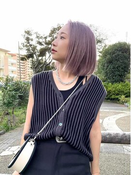 ゲーム 原宿店(GAME) インナーカラー/ダブルカラー/ボブ/ペールラベンダー