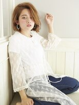 クローゼット 新宿(closet)&nbsp;外ハネボブ/ペールベージュ[髪質改善/ヘッドスパ白髪染め/新宿】