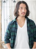 ワイルドワンレン☆ランダムパーマミディD