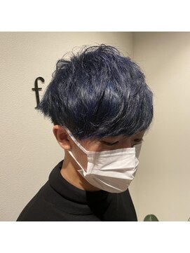 フィーリー ヘア デザイン 太田店(feAry) 王道マッシュ/ネイビーカラー/ダブルカラー