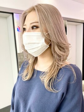 ゲーム 原宿店(GAME) ダブルカラーブロンドベージュカラーケアブリーチハイトーン韓国