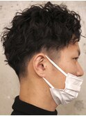 爽やか×ワイルド　スパイラルツーブロック