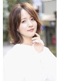 【Lino 林】大人かわいい 小顔外ハネミディアム
