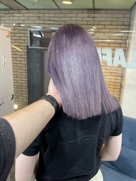 ラフ(LAFF) #バレイヤージュ#グレージュカラー#ボブウルフ#ココアベージュ