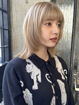 ミンクス渋谷スマートサロン(MINX shibuya smart salon)&nbsp;シアーカラー ショート 姫カット ダークアッシュ 魅力倍増カール