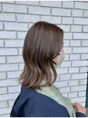 30代40代大人かっこいいベージュハイライト×ミディアム