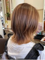 コアフィールフィス(COIFFURE fils) くびれミディ インナーカラー ハイライト