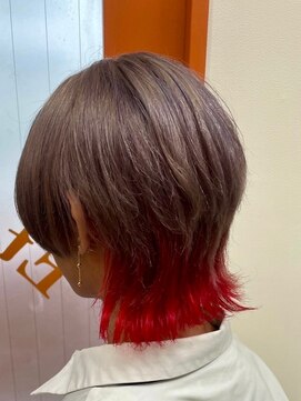 エターナルバイマティーナ(Eternal by MATINA) 【ジェンダーレスウルフ！ピンクグレー×赤】20代30代40代50代