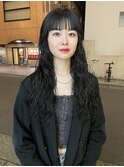 ロングパーマ