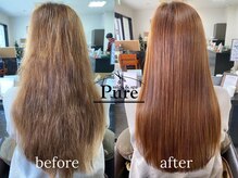 サロンアンドスパ ピュア 坂戸店(salon＆spaPURE)の雰囲気（【髪質改善】ノーアイロン縮毛矯正　自然で柔らかな髪へ）