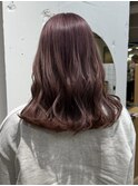 ダブルカラーブリーチインナーカラー顔周りレイヤー