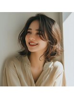 e.m.a プレミアムビューティーサロン 栄駅店(e.m.a PREMIUM BEAUTY SALON)&nbsp;ナチュラルウェーブボブ