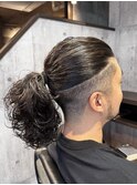 マンバン×マガジンパーマ×ポニーテール