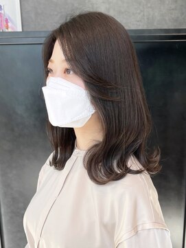 アイティーバイアルバム 藤沢店(IT by ALBUM) 美髪顔周りレイヤーくびれヘアミディアム_ba381322