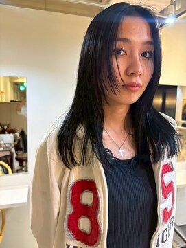 ホネン(honen) 薬院【honen】ショートボブウルフレイヤー髪質改善メテオカラー