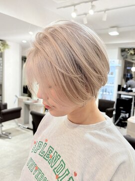 アンク クロス 池袋北口店(ANKHCROSS) ハイトーン/ミルクティー/ショートカット