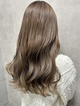 ルノン(LUNON) アプリコットオレンジくびれヘアハイライトカラー熊本