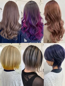 イーエル フレスコ(e.ll fresco)の写真/ダメージを抑えたケアブリーチ◎ふんわりカラーから個性たっぷりのデザインカラーまで"なりたい"を叶える♪