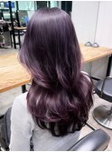 ロング韓国ヘア暗めカラー顔周りレイヤー_ba561251