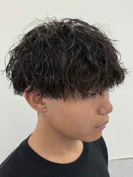 ビカムメンズヘアー 栄店(become men's hair) くせ毛でもできる縦落ちツイストスパイラルパーマ名古屋栄メンズ