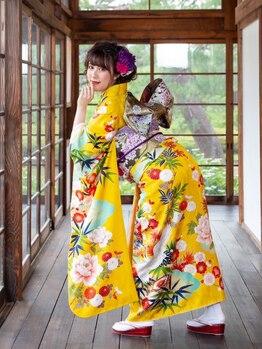 ミノル(MINORU)の写真/【レンタル衣裳豊富】前撮り撮影や当日の着付けもお任ください♪晴れやかな日に＊[七五三/成人式/卒業式]