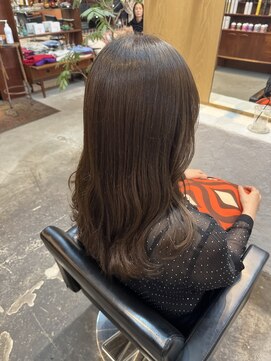 チャプター 問屋町(chapter) ケアカラーオリーブブラウンベージュレイヤーカット韓国ヘア