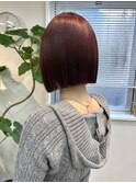 【W】小林 ボブ×ワインレッド