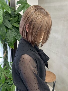 アンバー(UMBER) 京都西院/ベージュカラー ブリーチ 髪質改善 ダブルカラー