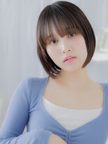 カバーヘア 上尾西口店(COVER HAIR)&nbsp;艶髪ダークブラウン小顔切りっぱなしミニボブc7上尾20代30代40代