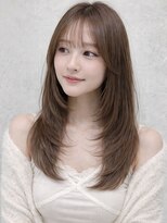 ナナローネス 渋谷(nana loness)&nbsp;レイヤーカット くびれヘア 韓国風ヘア まろやかベージュ