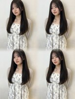 アクシス 栄店(`AXIS)&nbsp;森崎ワンホンレイヤー/ミルクティーブロンド/ダークブルー/栄