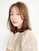 ファナ(fha-na)&nbsp;☆ 韓国風 ミディアムレイヤー シースルーバング☆イメチェン