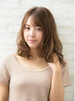アーサス ヘアー デザイン 国立店(Ursus hair Design by HEADLIGHT) *Ursus*斜めバングミディアムウェーブ