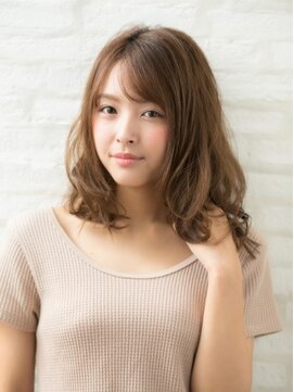 アーサス ヘアー デザイン 国立店(Ursus hair Design by HEADLIGHT) *Ursus*斜めバングミディアムウェーブ
