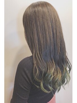 レセ 南柏店(Laissez) グラデーションカラー/デザインカラー/裾カラー【レセ南柏店】