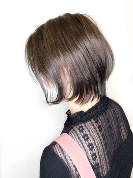 リアン(Lian) 【パーマ】アクアアッシュナチュラルボブのパーマスタイル