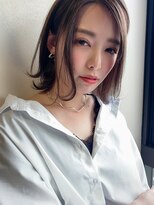 ボタニウム バイ アールサロン(BOTANIUM by RrSALON)&nbsp;ショコラブラウン☆ナチュラル外ハネミディ☆AMU