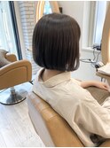 【前下がりミニボブ】くすみカラー 10代20代30代